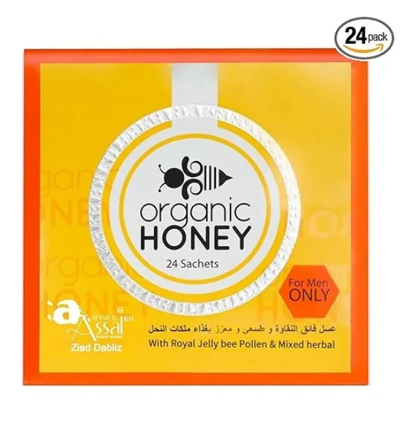 Honey Natural Organic Honey – Premium Honey, 24 Sachets – Natural, Rich Flavour