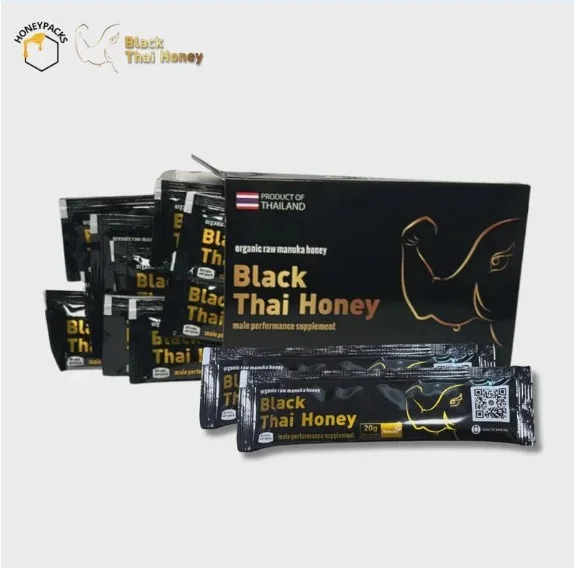 Black Thai Honey 10 Pack – Organic Raw Manuka Honey for Natural Energy
